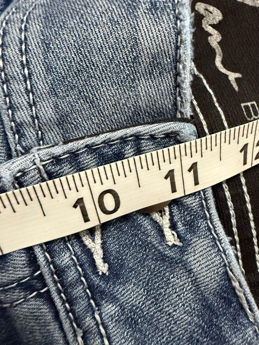 Lane Bryant Capri Blue Denim Jeans Size 16 Tummy Control - Picture 4 of 6